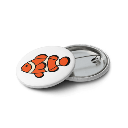 Set of 5 - 1.25" Pin Buttons - Sea Creatures #SCB001