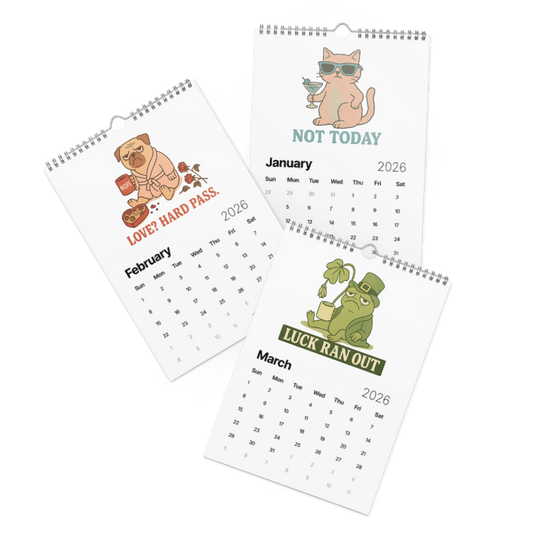 Wall Calendar (2026) - Vintage Meme #26C001