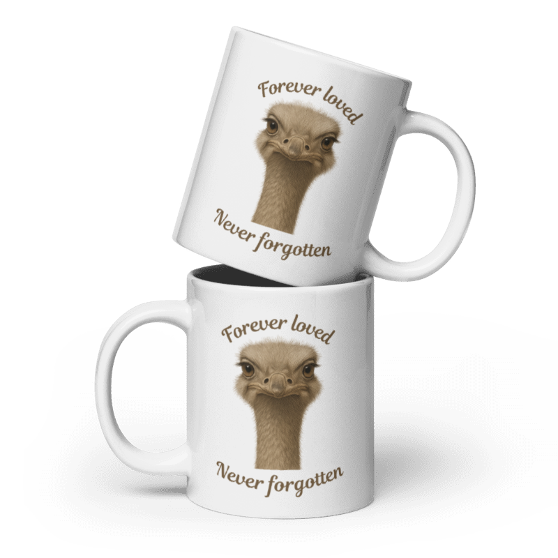 White Glossy Mug- Forever loved Never Forgotten #CC023