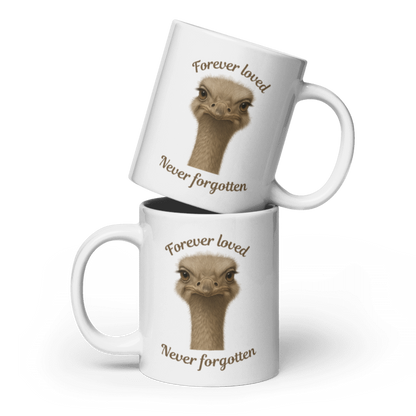 White Glossy Mug- Forever loved Never Forgotten #CC023