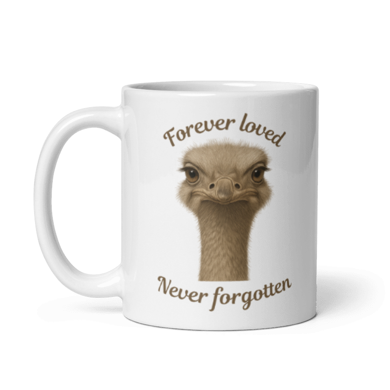 White Glossy Mug- Forever loved Never Forgotten #CC023