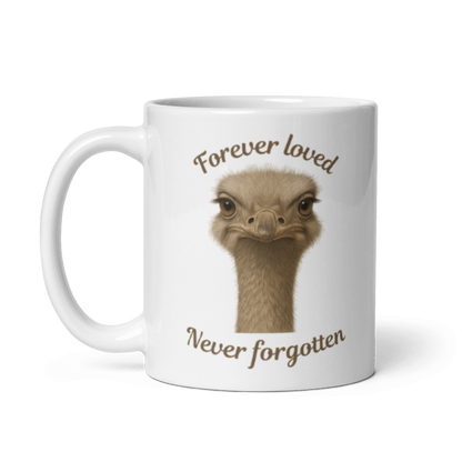 White Glossy Mug- Forever loved Never Forgotten #CC023