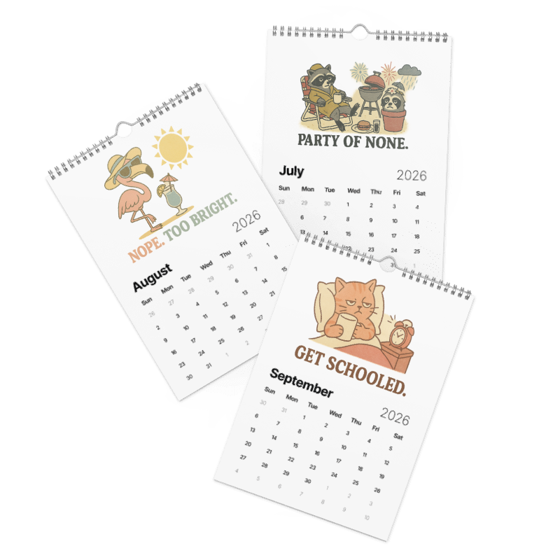 Wall Calendar (2026) - Vintage Meme #26C001