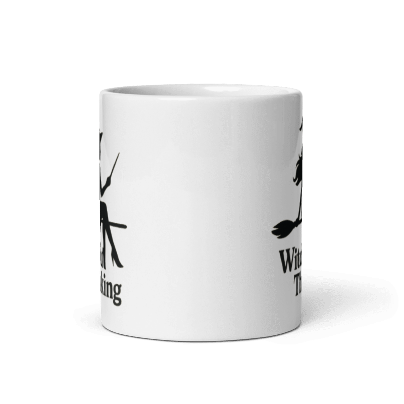 White Glossy Mug - Witchful Thinking #HA005
