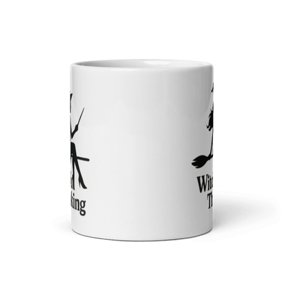 White Glossy Mug - Witchful Thinking #HA005