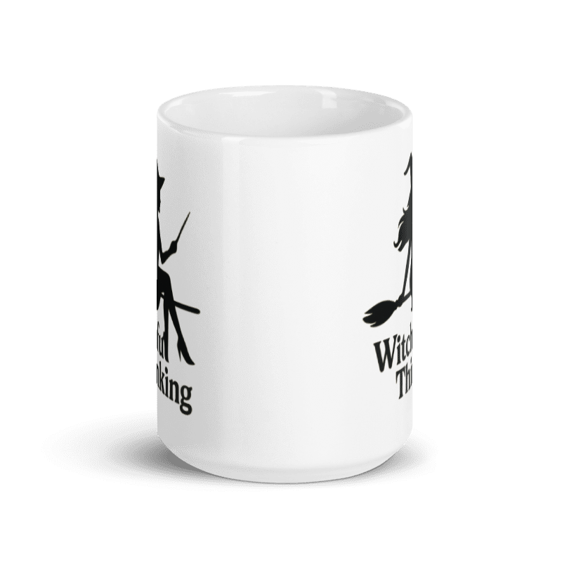White Glossy Mug - Witchful Thinking #HA005