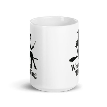 White Glossy Mug - Witchful Thinking #HA005