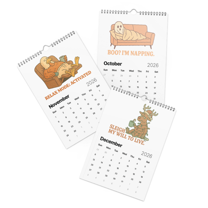 Wall Calendar (2026) - Vintage Meme #26C001