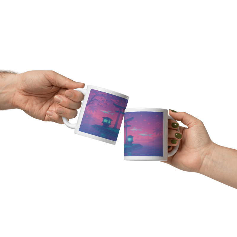 White Glossy 11 oz Mug - Zen  #VP007