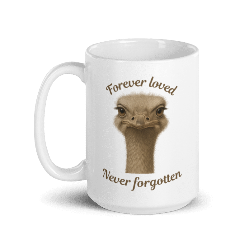White Glossy Mug- Forever loved Never Forgotten #CC023