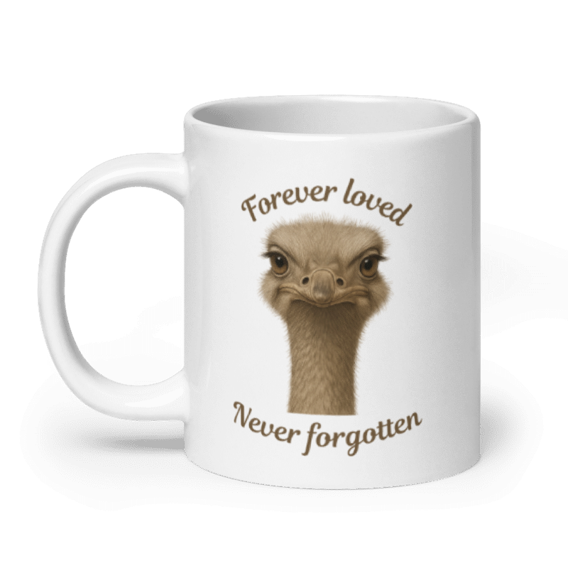 White Glossy Mug- Forever loved Never Forgotten #CC023